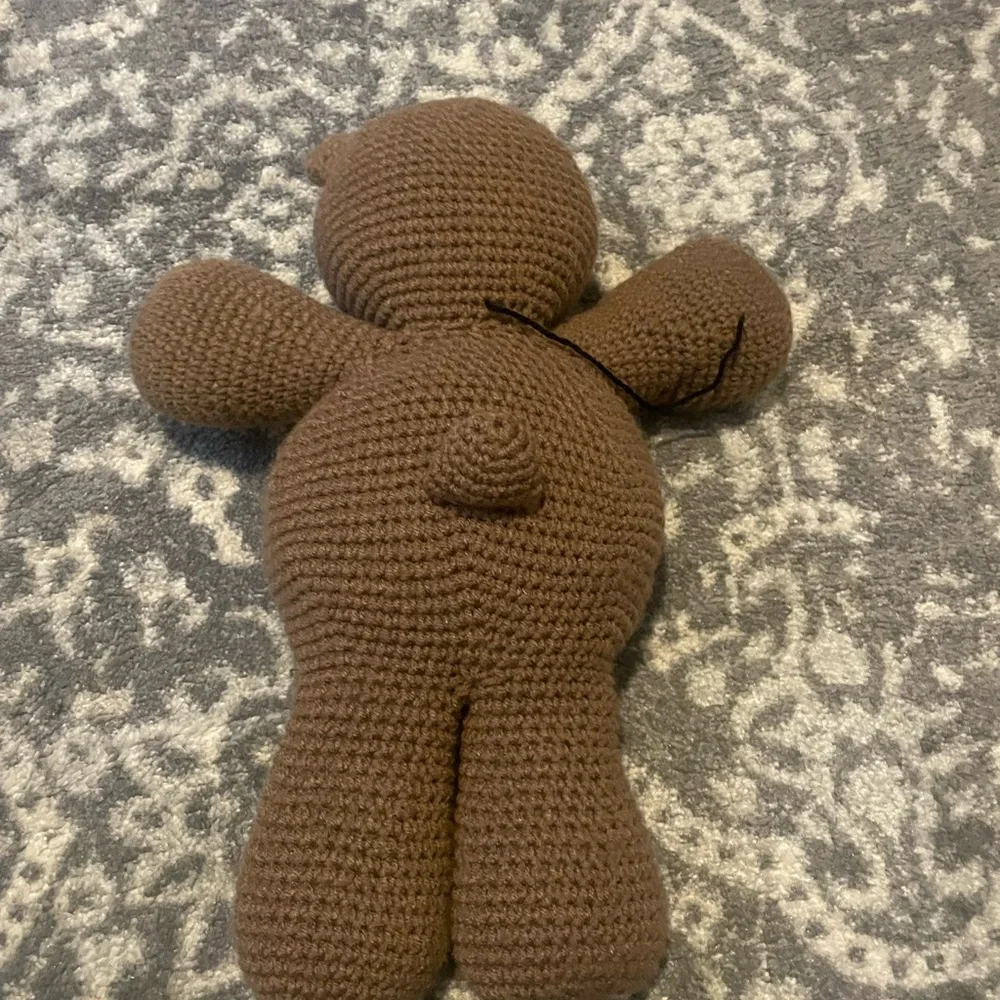 Handmade‎ Brown crochet Knitted Teddy Bear Plush
